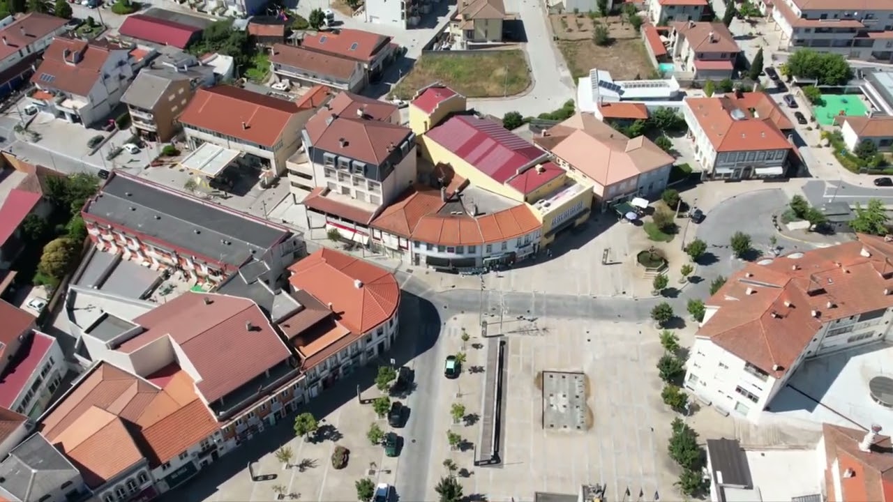 Vila Pouca de Aguiar vista aérea