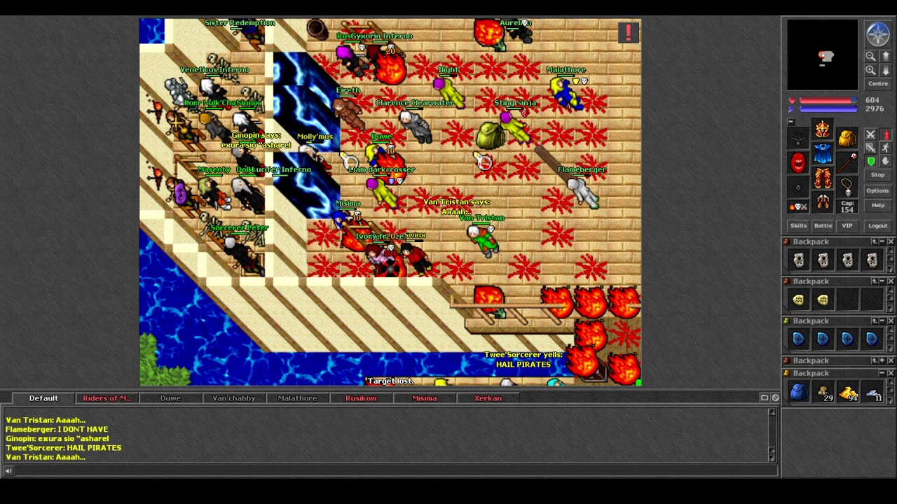 Old Tibia - Liam Darkcrosser PvP Legend Goes to War (Aurea 2005 7.4)