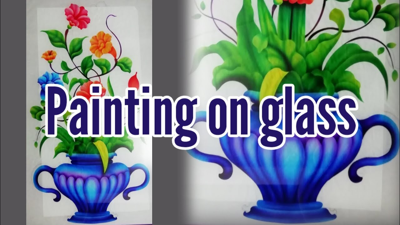 Painting on glass,glass etching, glass colouring, door glass, window glass