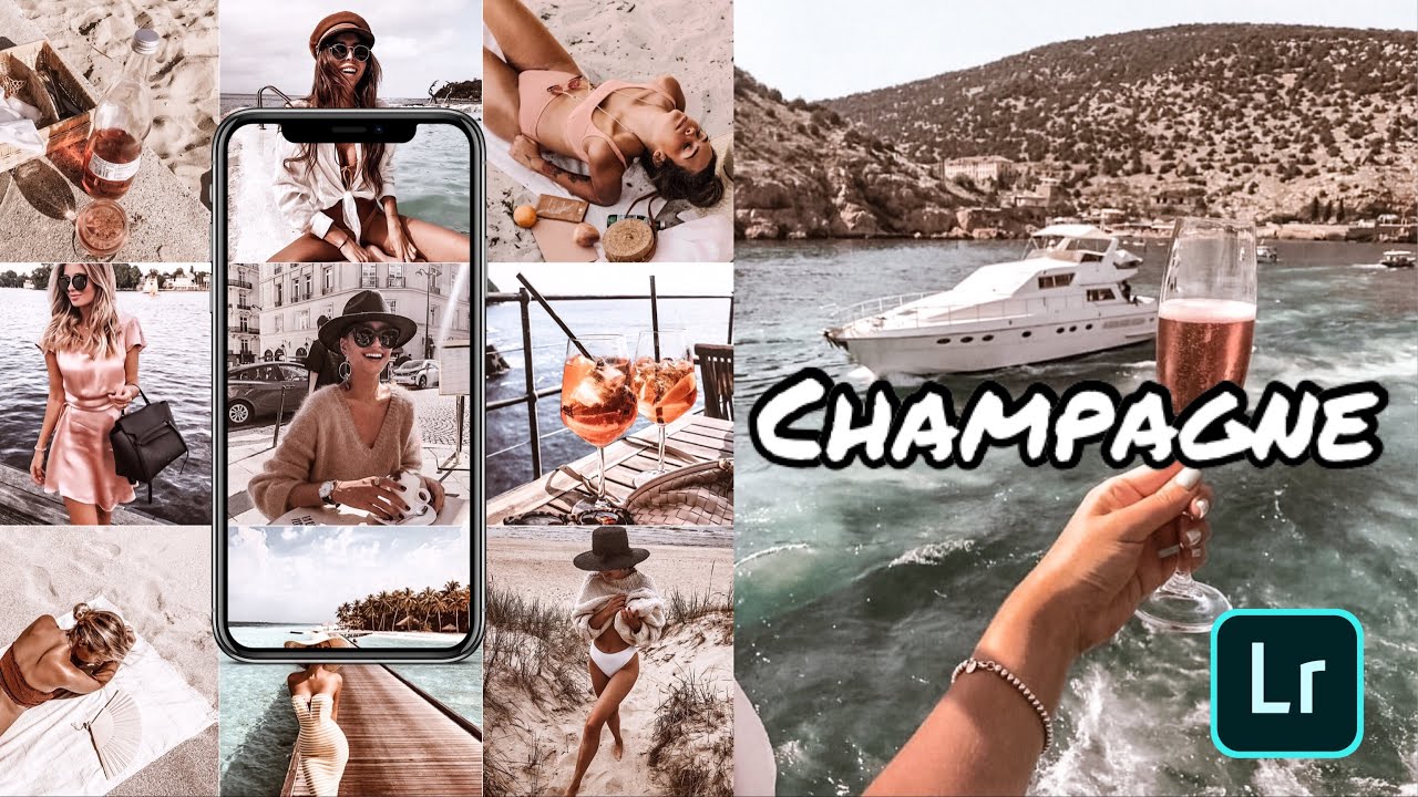 Champagne Tone Lightroom Preset – Soft Beige & Glowing Skin Edit