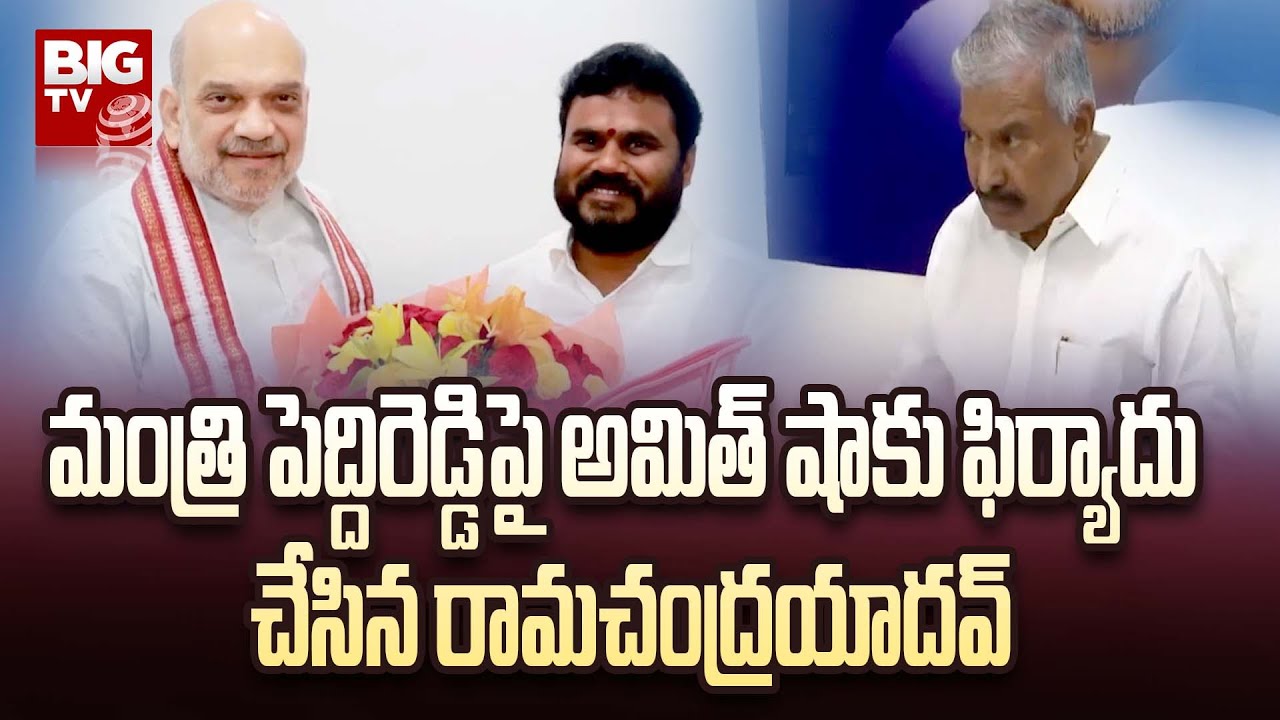 Ramachandra Yadav meets Amit Shah complaints against Peddireddy | BIG TV Telugu