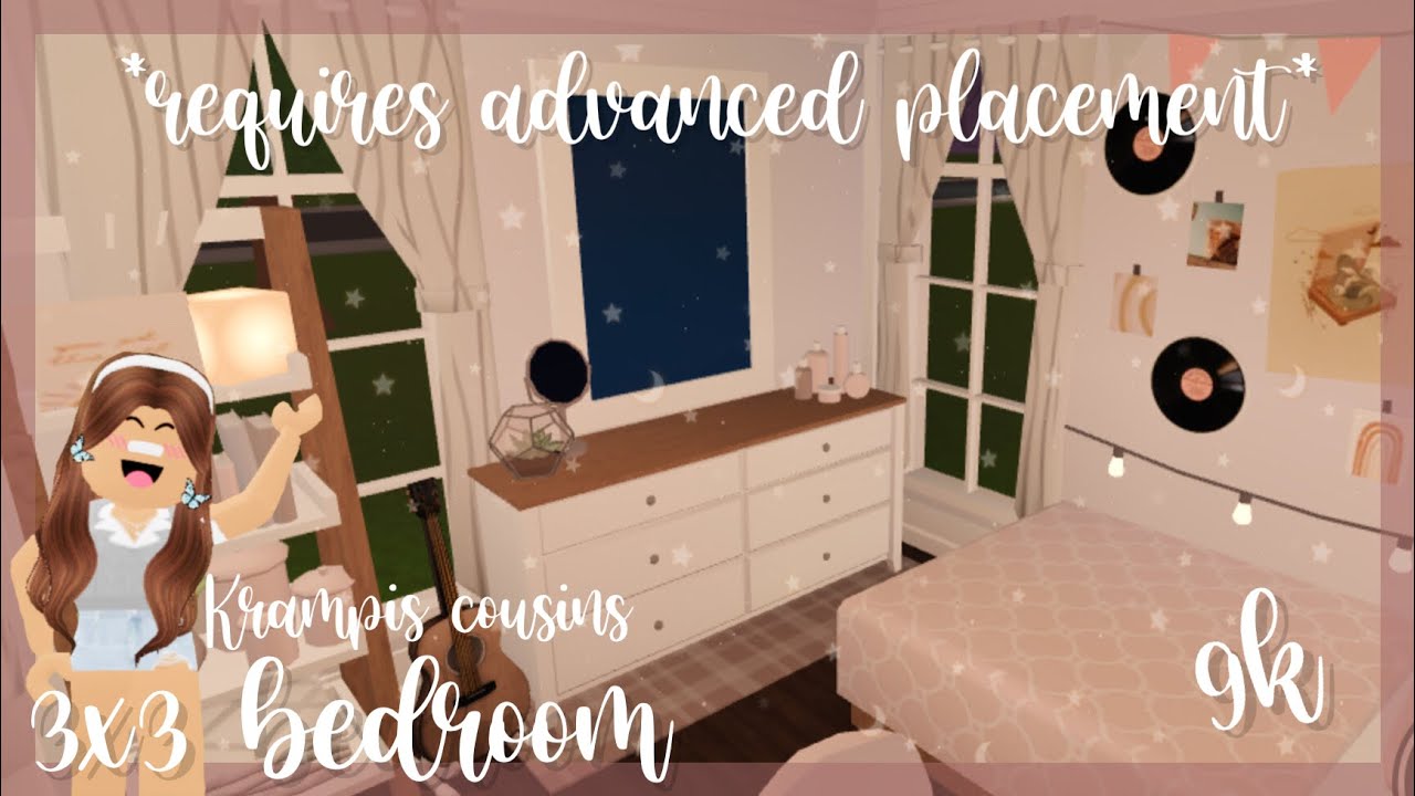3x3 Bloxburg bedroom!