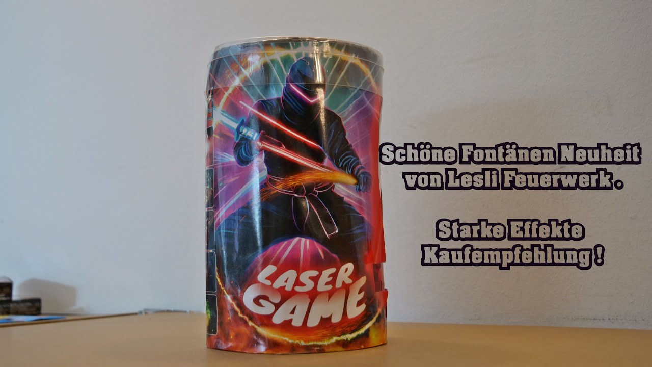 Lesli Laser Game Fontäne ( stark ) . Gezündet vom Jung-Pyro Phil.