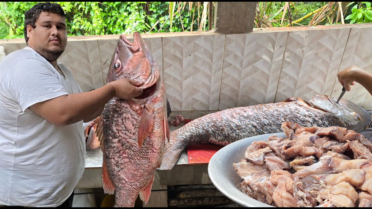 PROCESSO DE CORTE E SALGA DE GRANDES PEIXES TIPO BACALHAU