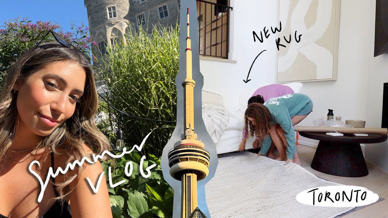 SUMMER VLOG: new rug/home decor & exploring the city!