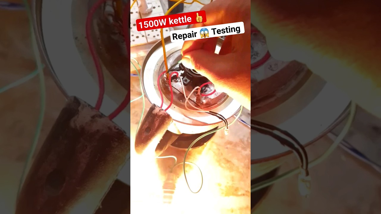 How to #repair & #test #electric kettle #heater element 1500W, 230V #ytshorts #shorts