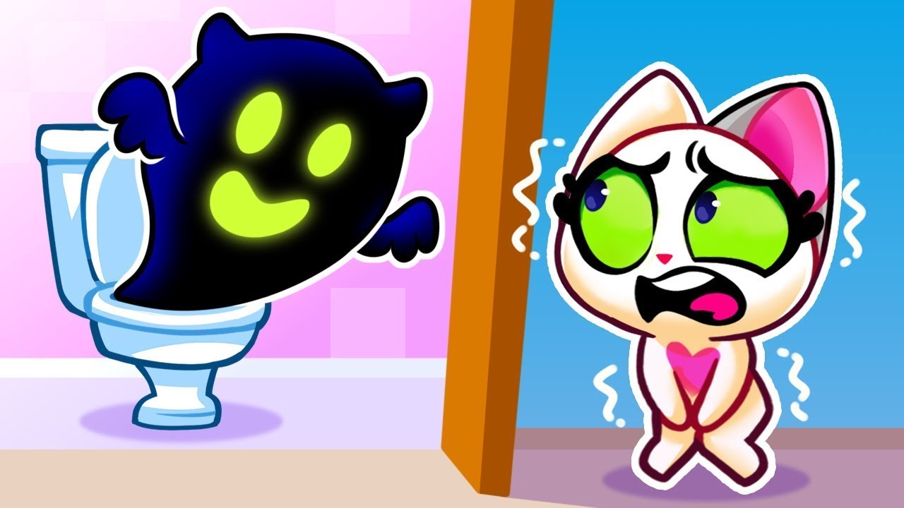 Toilet Monster In The Dark 👻 Interesting Learning Video For Toddlers by Paws&Play