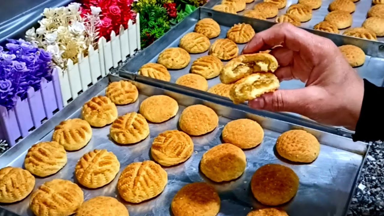 عملتو الكحك ولا لسه🫓 كحك العيد بحشوة الملبن والعجوة انجح واسهل الطرق طريقتي👌😋