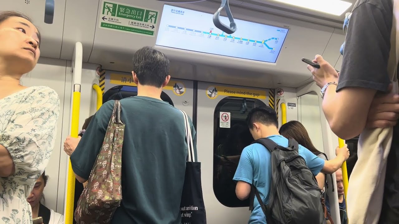 (生日賀禮之夜消磨294) 港鐵東鐵綫: R-Train (D052/D054)會展至大圍行車片段