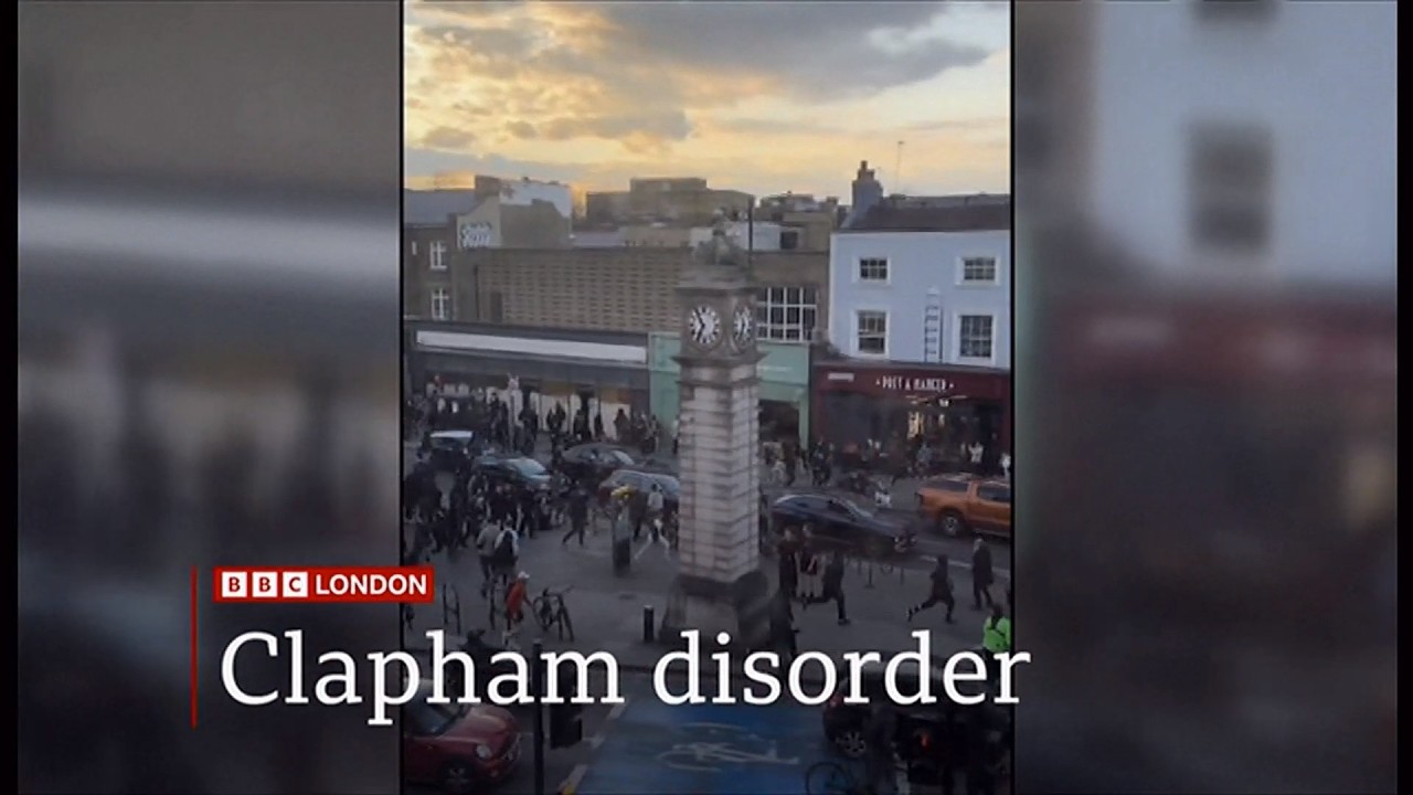 Girls arrested as 'online trends' fuel disturbance in Clapham disorder in London (UK) 1/Apr/2026