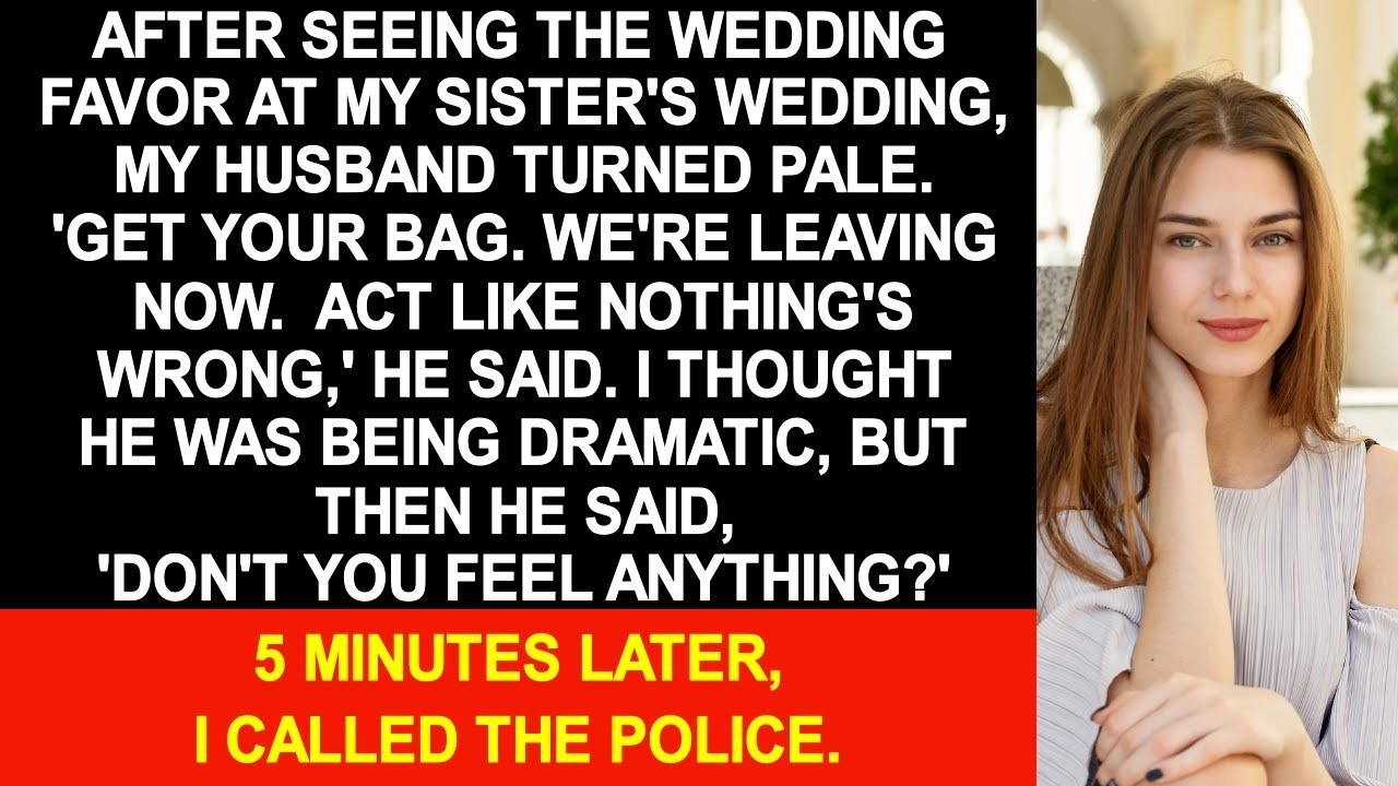 At my sister's wedding, my husband turned pale. 'We're leaving now. Act like nothing's wrong...