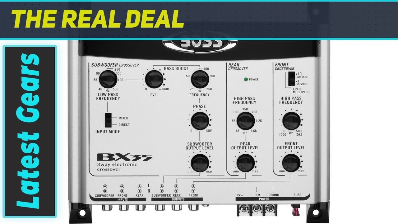 BOSS Audio BX35 Electronic Car Crossover: Unleash Your Car Audio Potential