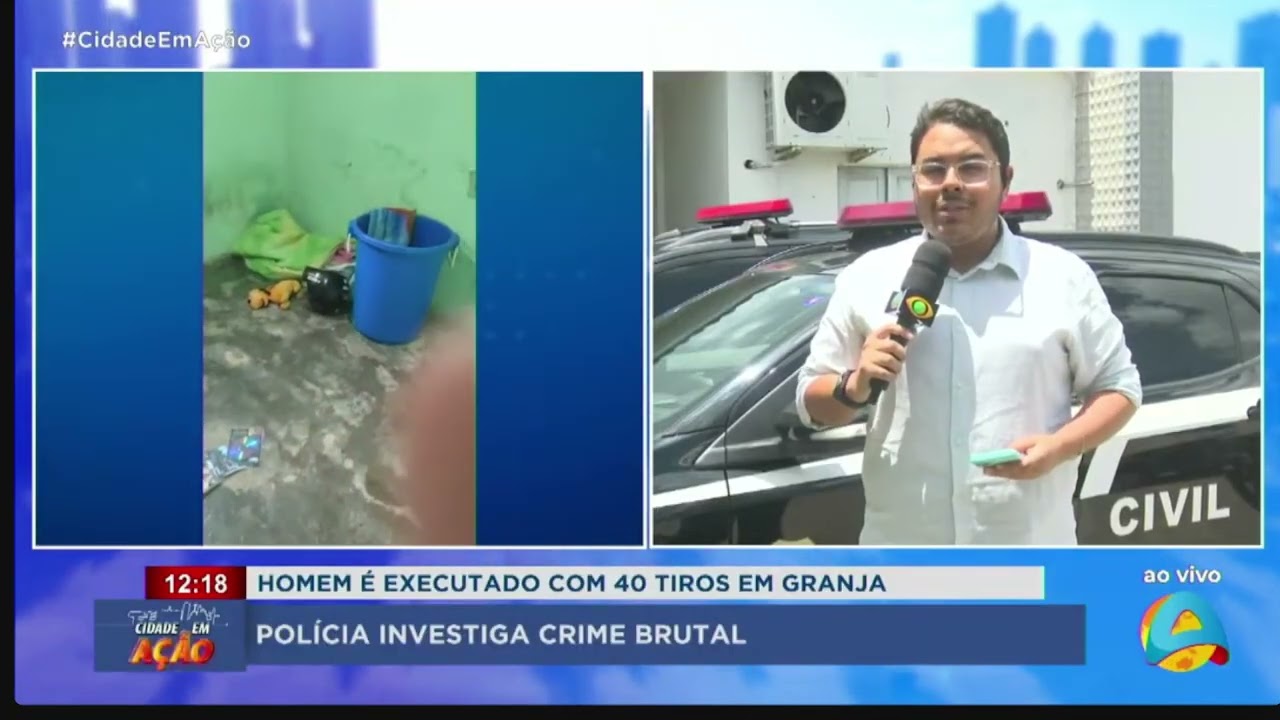 Cidade em Ação - Homem é executado com 40 tiros numa granja na capital