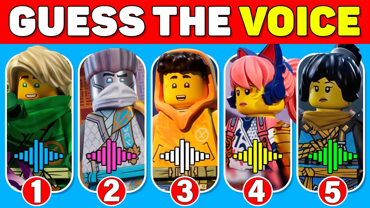 LEGO Ninjago Dragons Rising. Guess the Characters by Their Voice - Quiz for Fans!