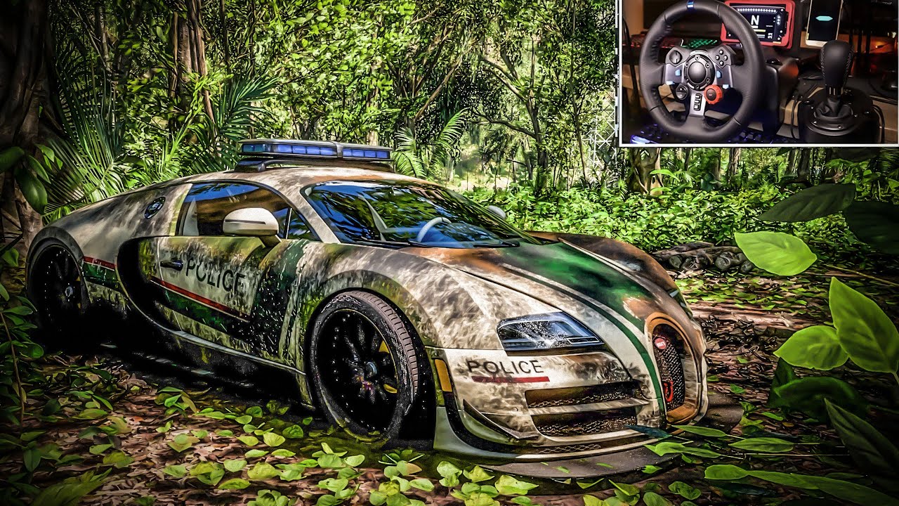 Rebuilding Police Bugatti Veyron  - Forza Horizon 5 | Logitech g29 Gameplay