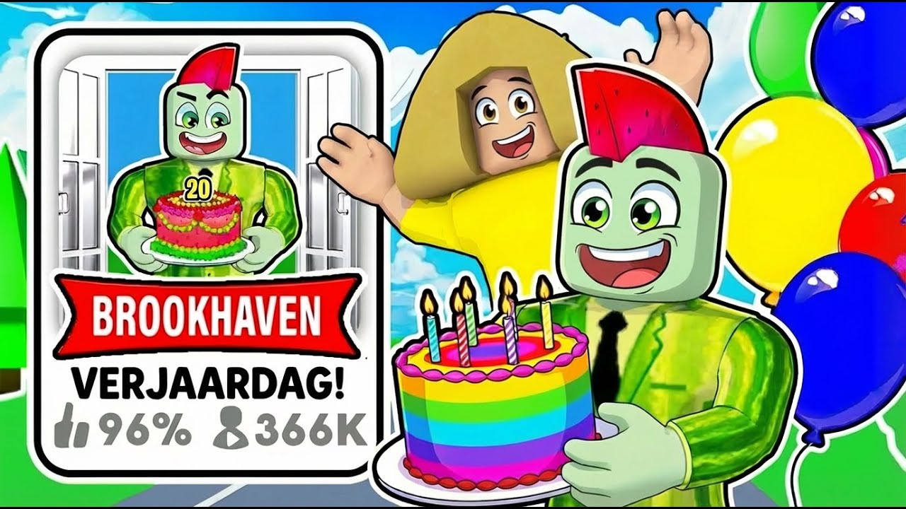 Job Speelt Verjaardag Update In Brookhaven RP🏡In Roblox!