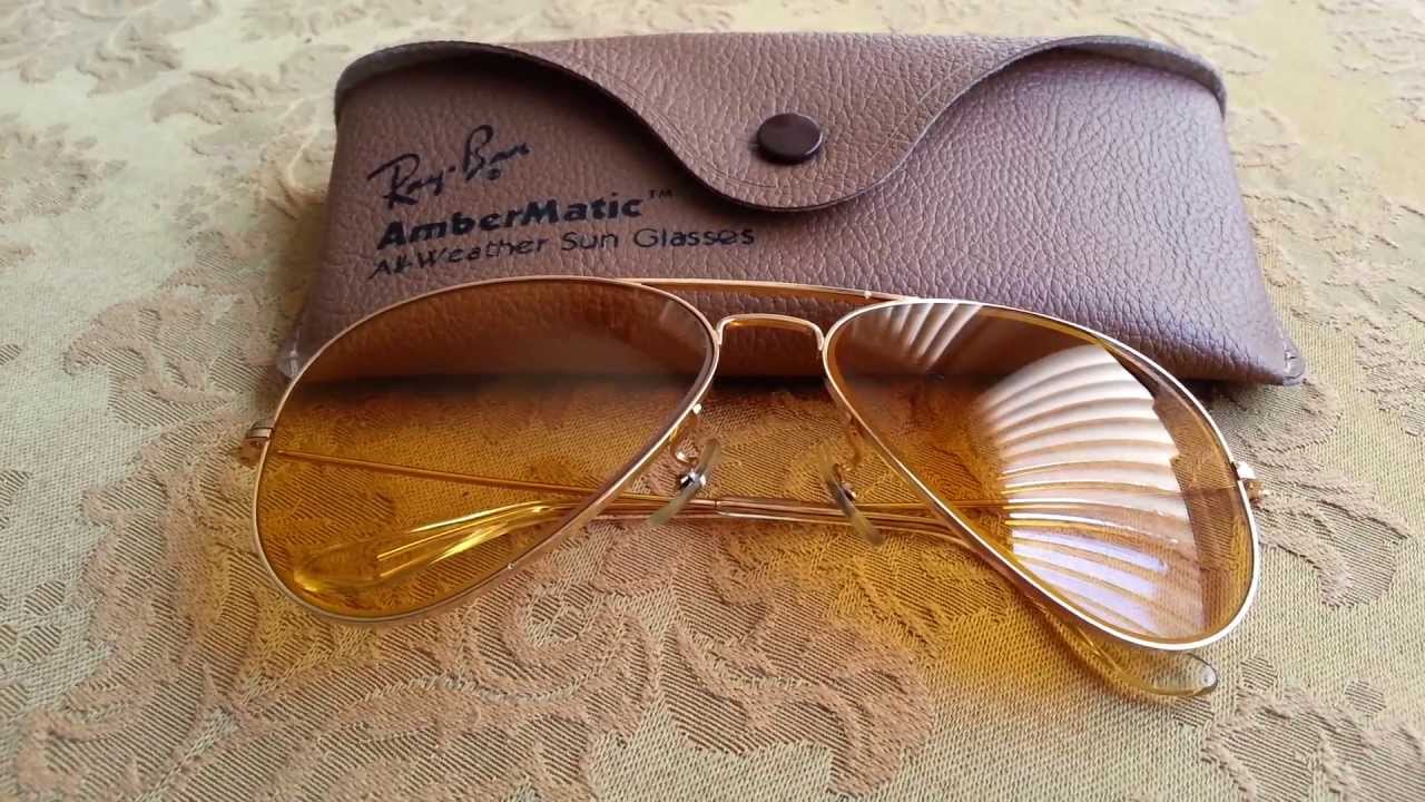 Vintage Ray Ban Ambermatic Sunglasses