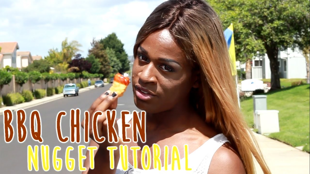 BBQ CHICKEN NUGGET HAIR TUTORIAL