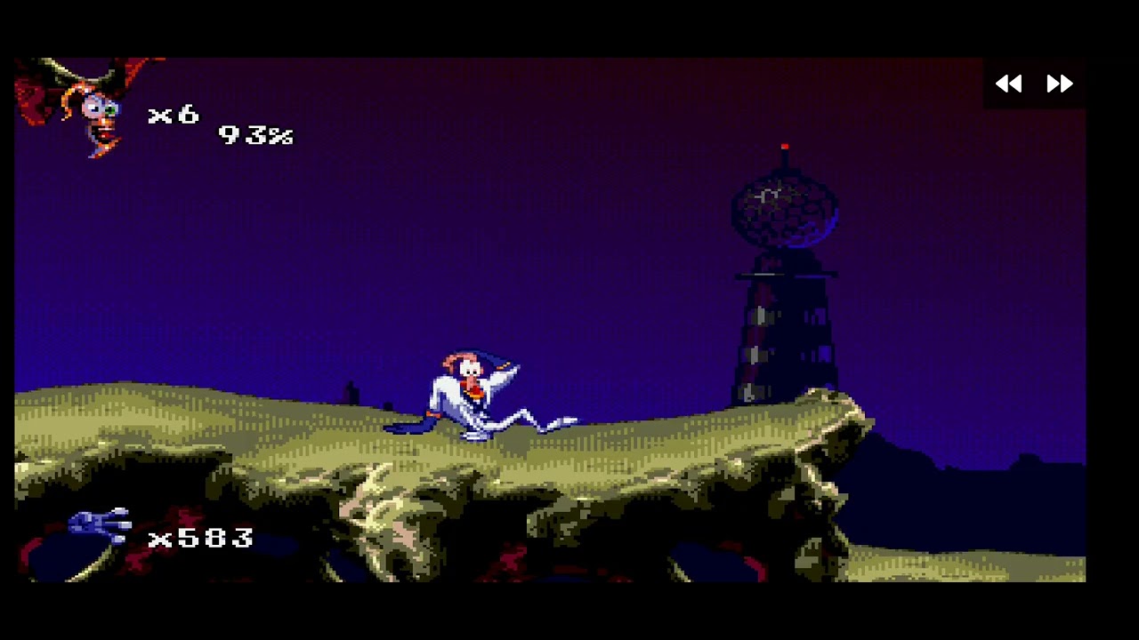 ytp earthwom jim gets hit by brick in retroarch
