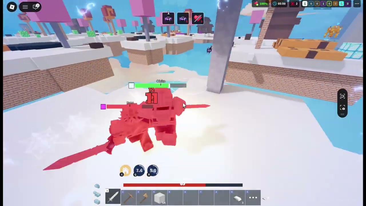 playing as arachne in bedwars