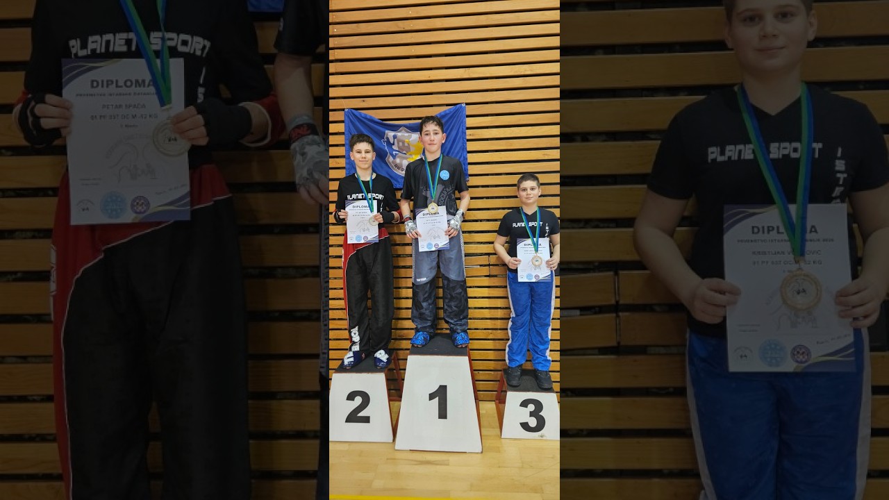 Vito Lazarić, KBK Planet sport Pula, Pazin 1.3.2026, 1.mjesto Županijsko prvenstvo u Kick boxingu