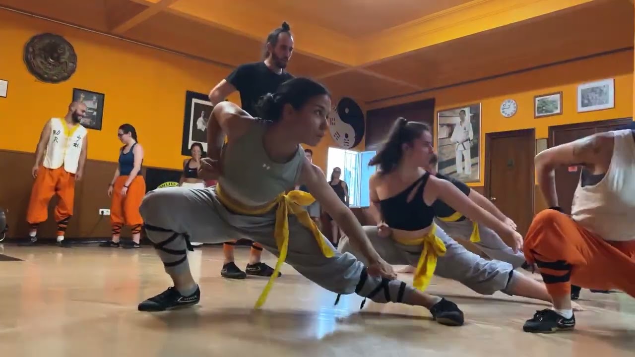 A snippet of the warm-up from Tuesday's class.Let's get to it. #wushufight #martialarts #shaolin #