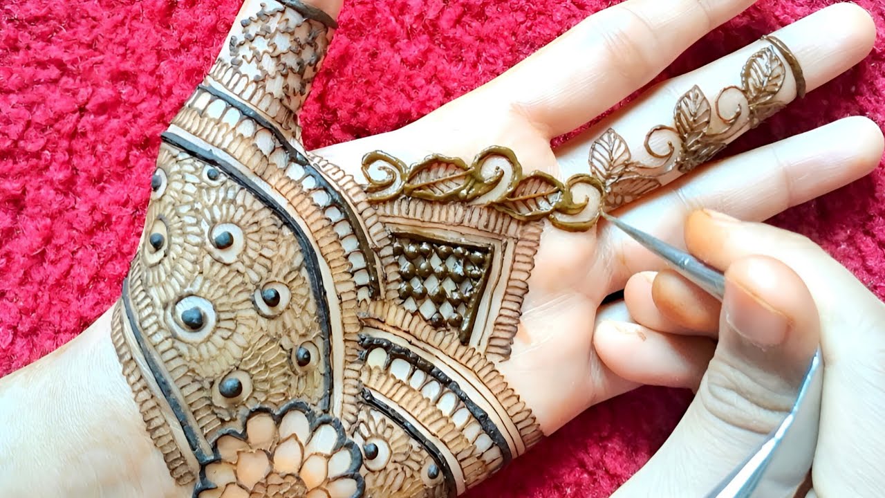 Beautiful Quick and Prettiest Eid Mehndi Design |  Easy & Stylish Front Hand Mehndi Design 