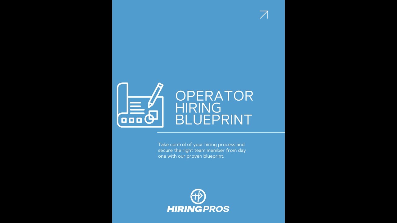 Operator Hiring  Blueprint
