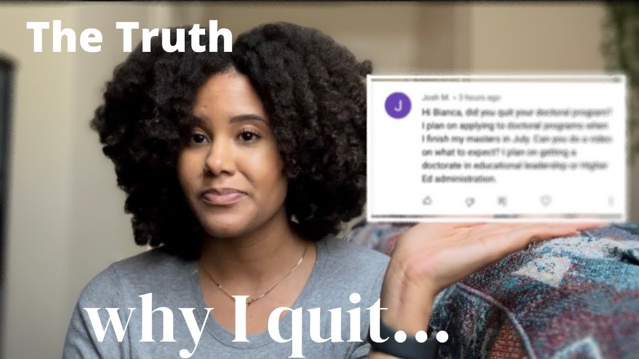 Why I quit my doctoral program