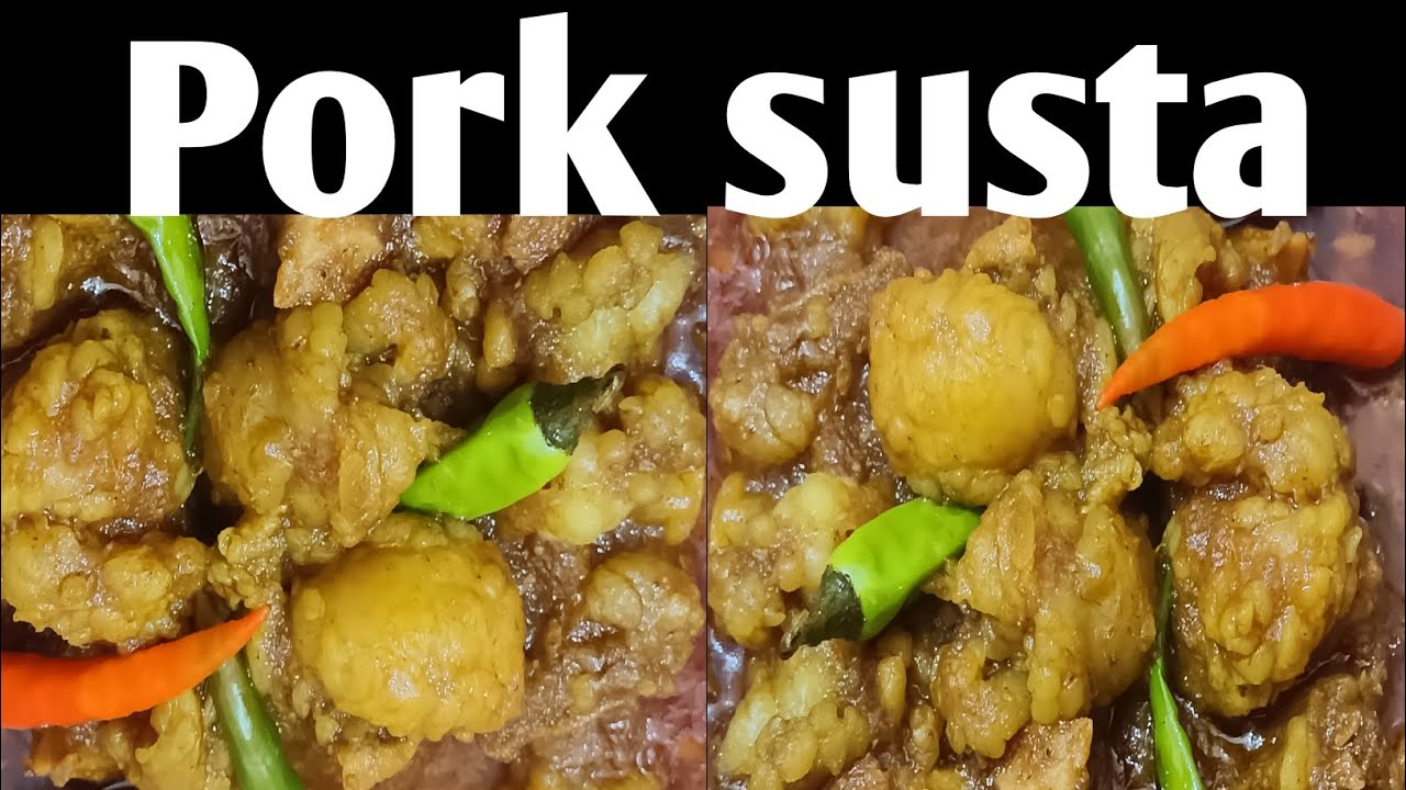 PORK INTESTINE CURRY RECIPE//PORK SUSTA RECIPE//