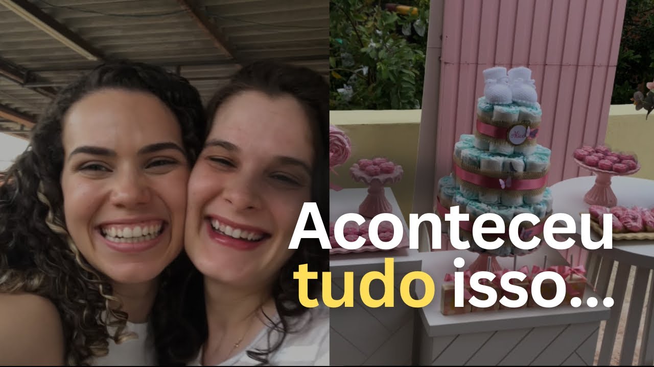 Vlog: Chá de fralda surpresa + dois finais de semana especiais ✨🍼