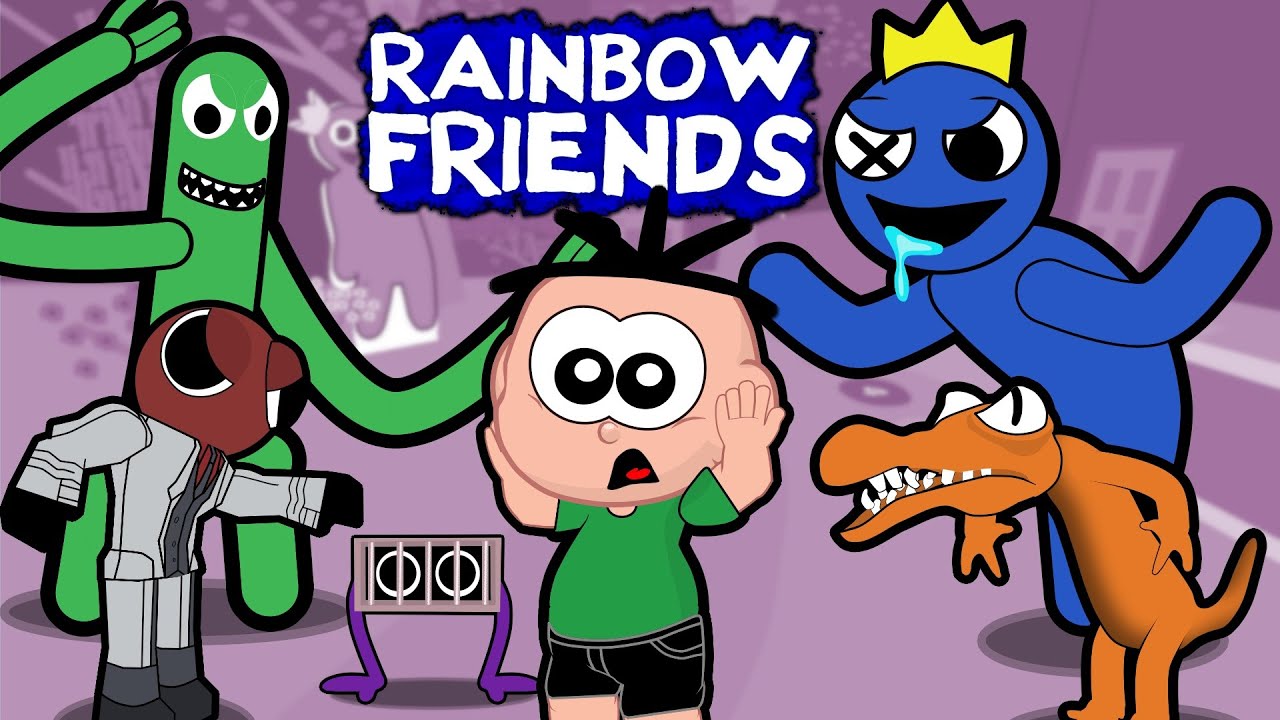 Cebolinha e Cascão em 4 Episódios Rainbow Friends com AZUL BABÃO Completo