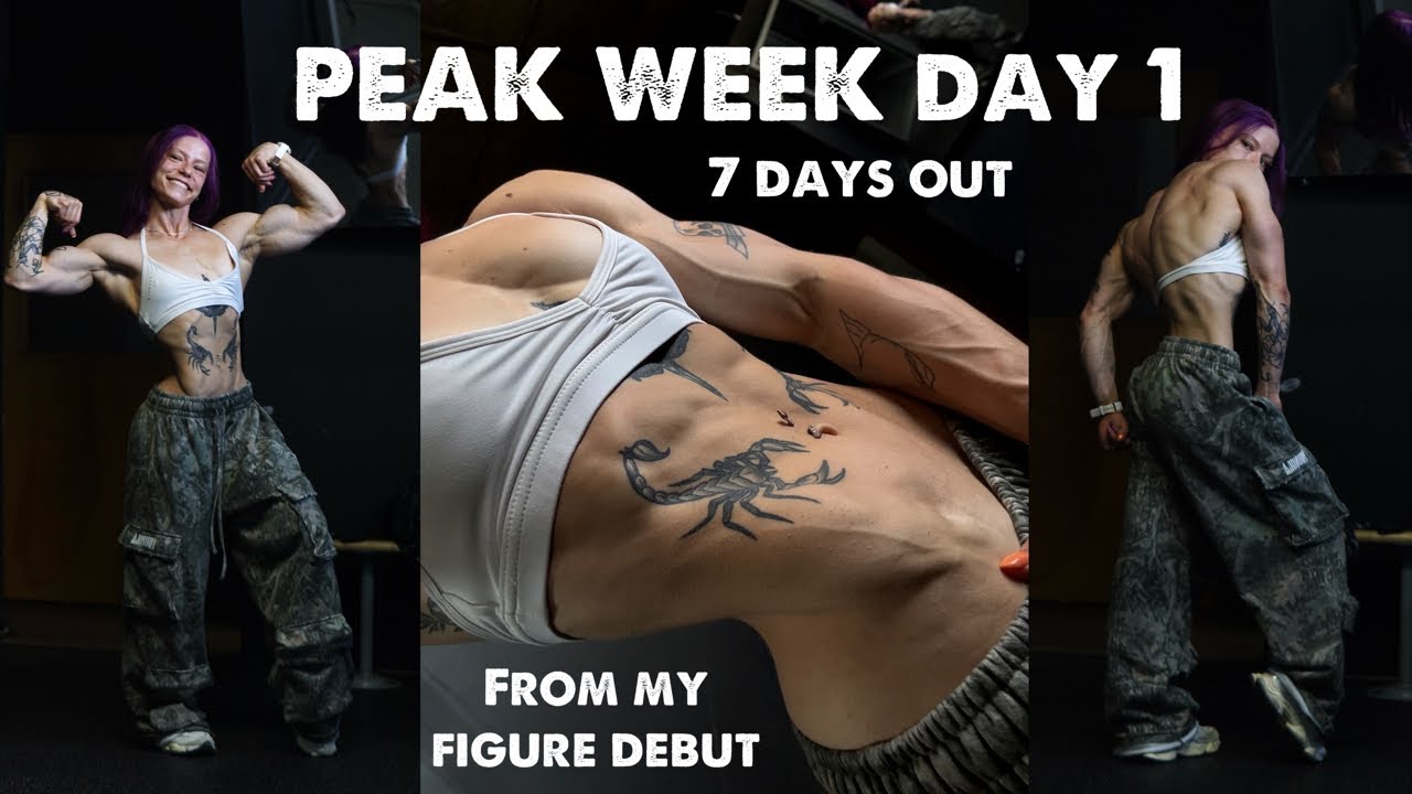 DAY 1 OF PEAK WEEK | 7 days out | Gym Vlog + FDOE