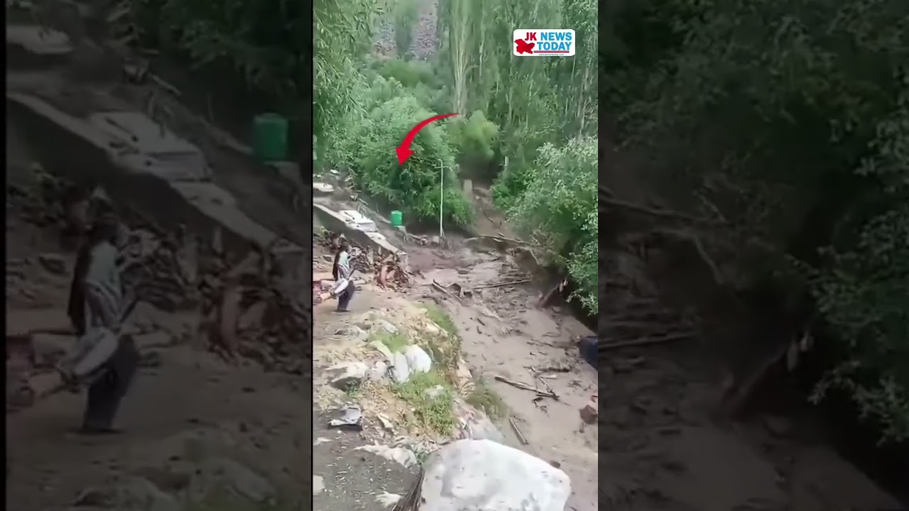 Flash Floods Batter Kargil; Several Villages Report Heavy Losses to Crops and Property