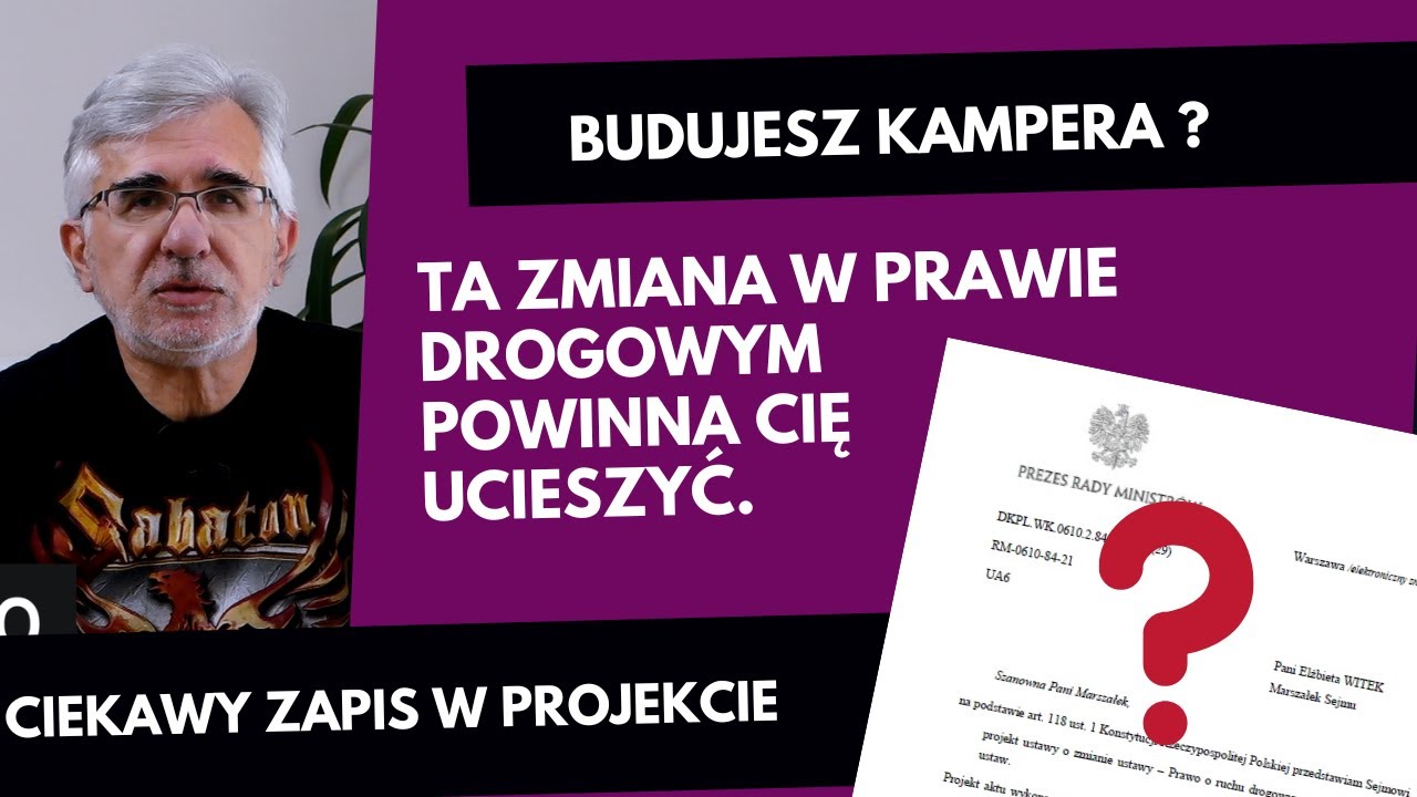 Budujesz kampera ? ✔️ Ta zmiana w prawie drogowym powinna cię ucieszyć. ❗️ ❕
