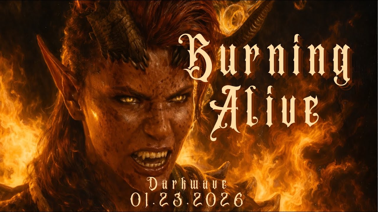 Baldur's Gate 3 | Burning Alive | Original Music Video | A Darkwave Tribute to Karlach