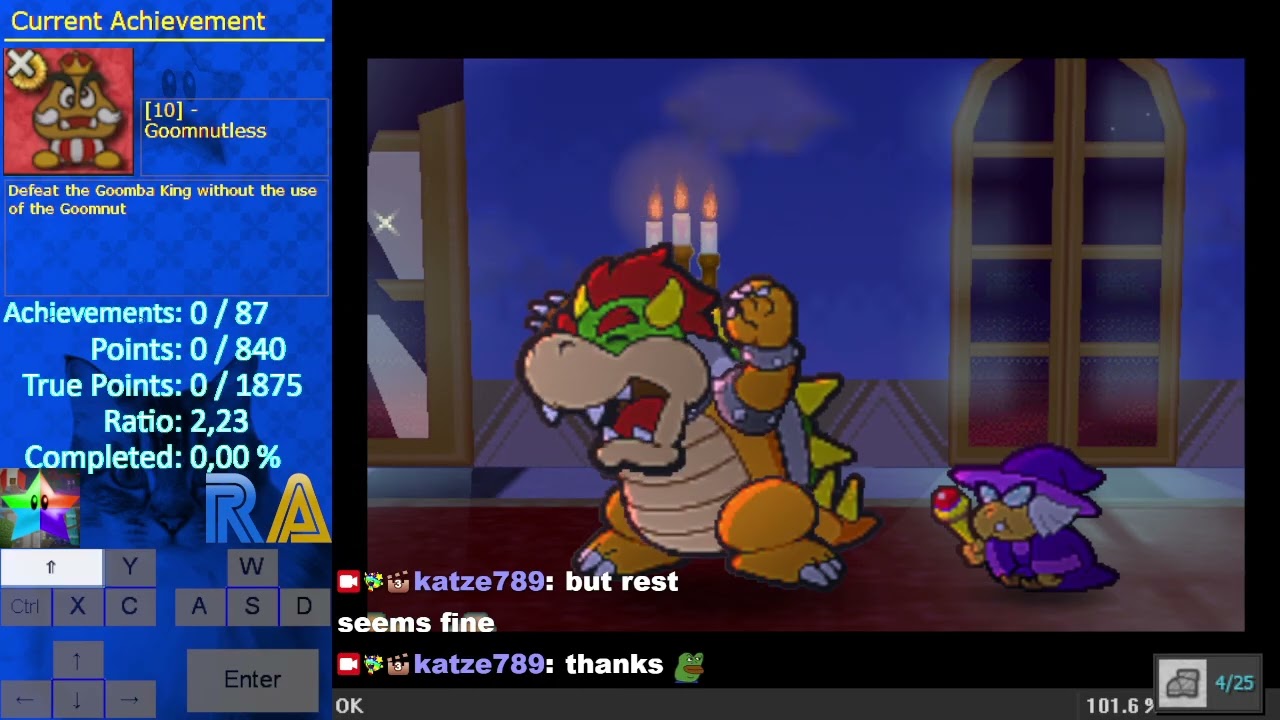 Paper Mario RetroAchievements Part 1