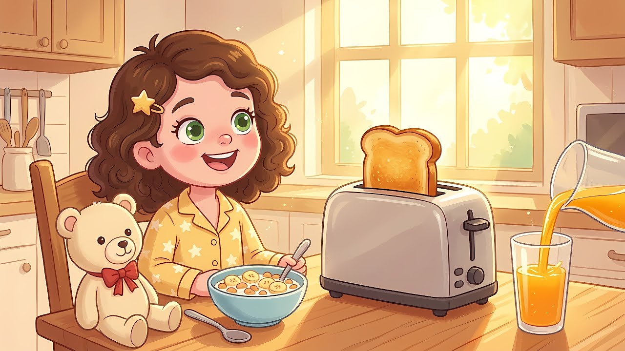Breakfast Wake-Up 🥣 Morning Song for Kids | Dreamlet Music