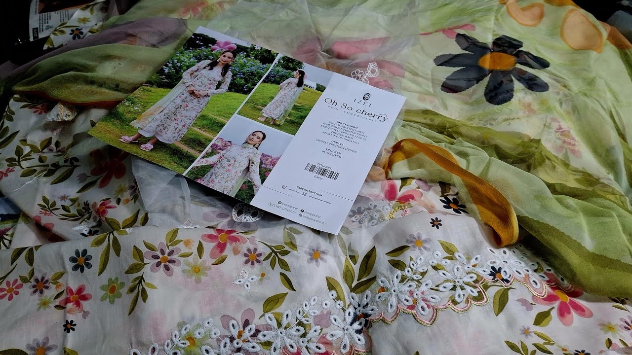 OH SO CHERRY🍒FLORAL EDITION 🌸 ADORABLE EMBELISHED  WITH ADORNED DUPATTAZ DYED TROUSER 3PC much more
