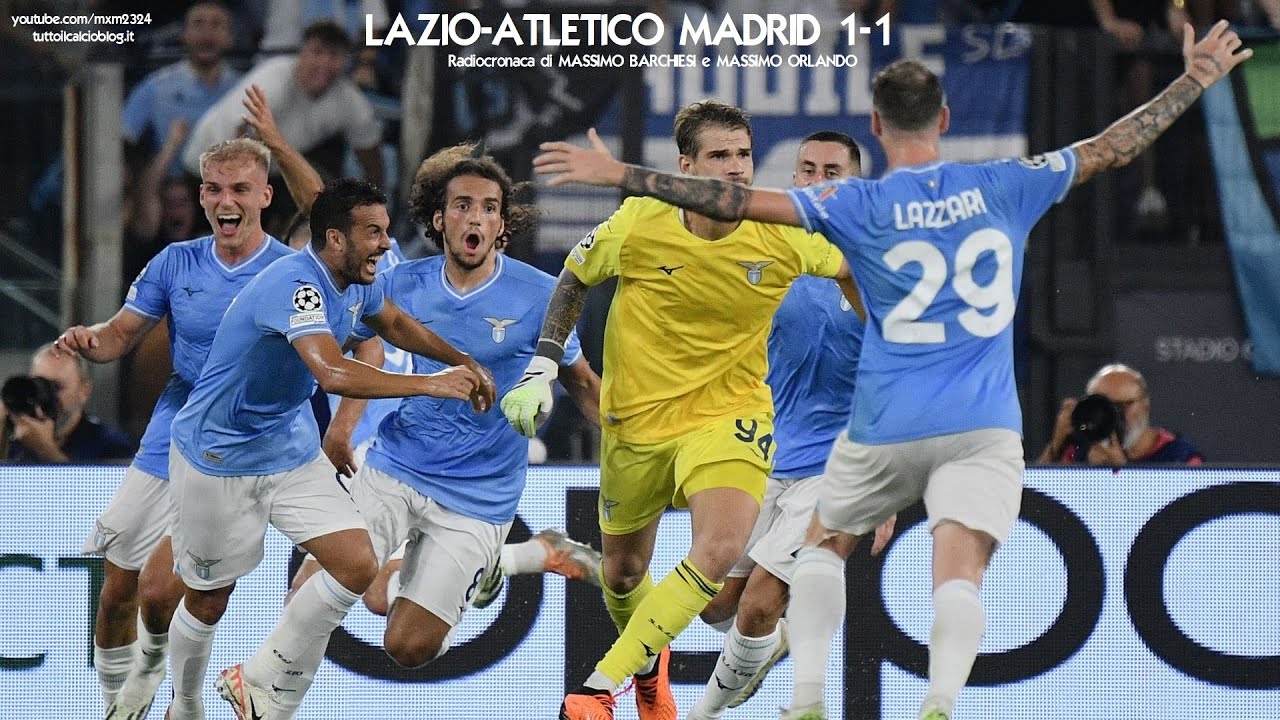 LAZIO-ATLETICO MADRID 1-1 - Radiocronaca di Massimo Barchiesi e Massimo Orlando (19/9/2023) Radio 1