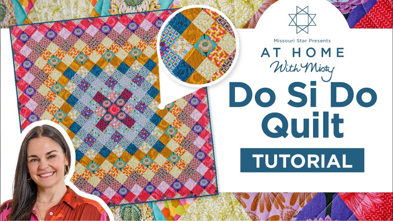 Learn Quilting on Point with the Do Si Do Quilt from Anna Maria Parry | At Home With Misty