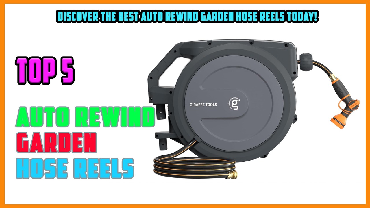 TOP 6 Best Garden Hose Reels with Auto Rewind | Discover the Best Auto Rewind Garden Hose Reels!