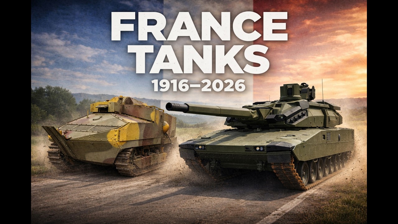 Evolution of French Tanks (1916–2026) | From Schneider CA1 to Leclerc Évolution 140mm