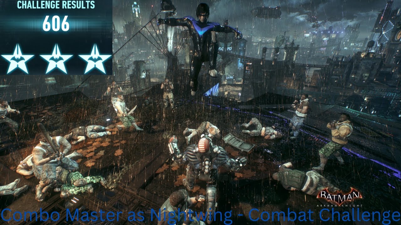 Batman: Arkham Knight - Combo Master (as Nightwing) - Combat Challenge - World Record? [Flawless]