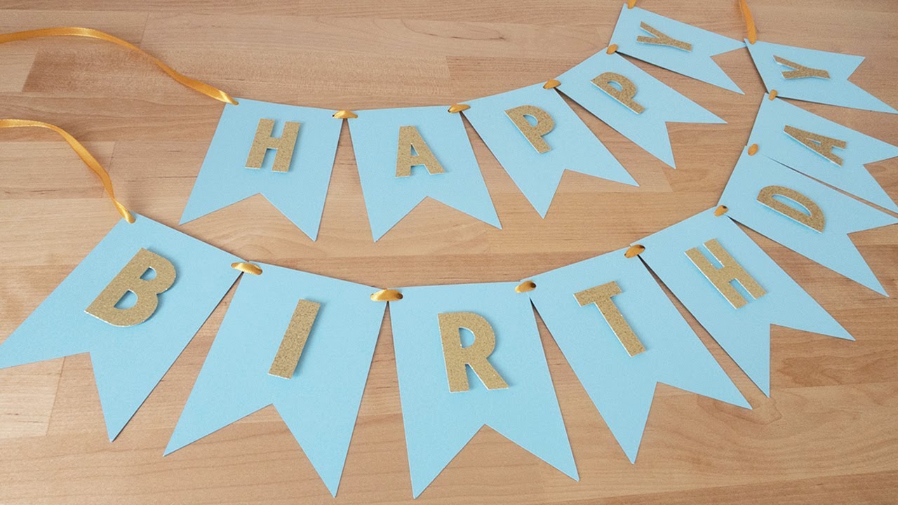 How To Make A Banner With Cricut | Jtru Designs