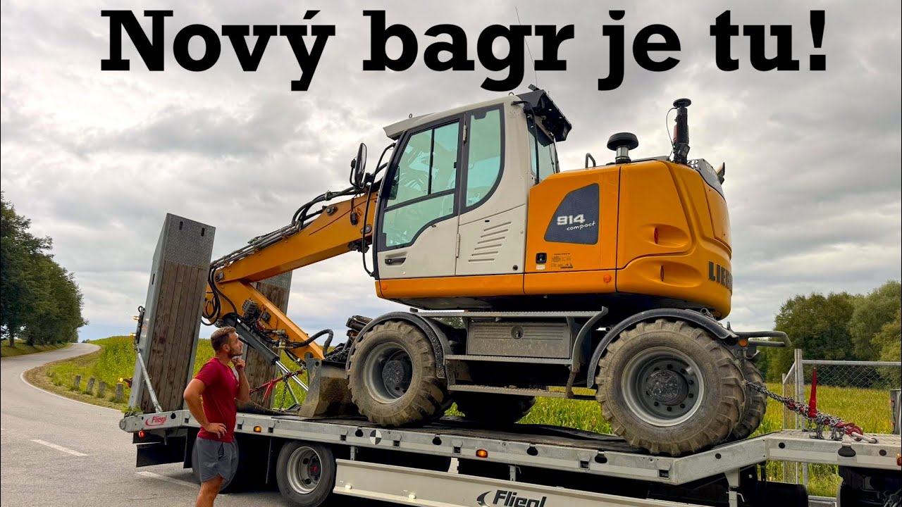 Nový bagr - Liebherr 914 Compact s rotační hlavou a 3D systémem – Nová etapa začíná!
