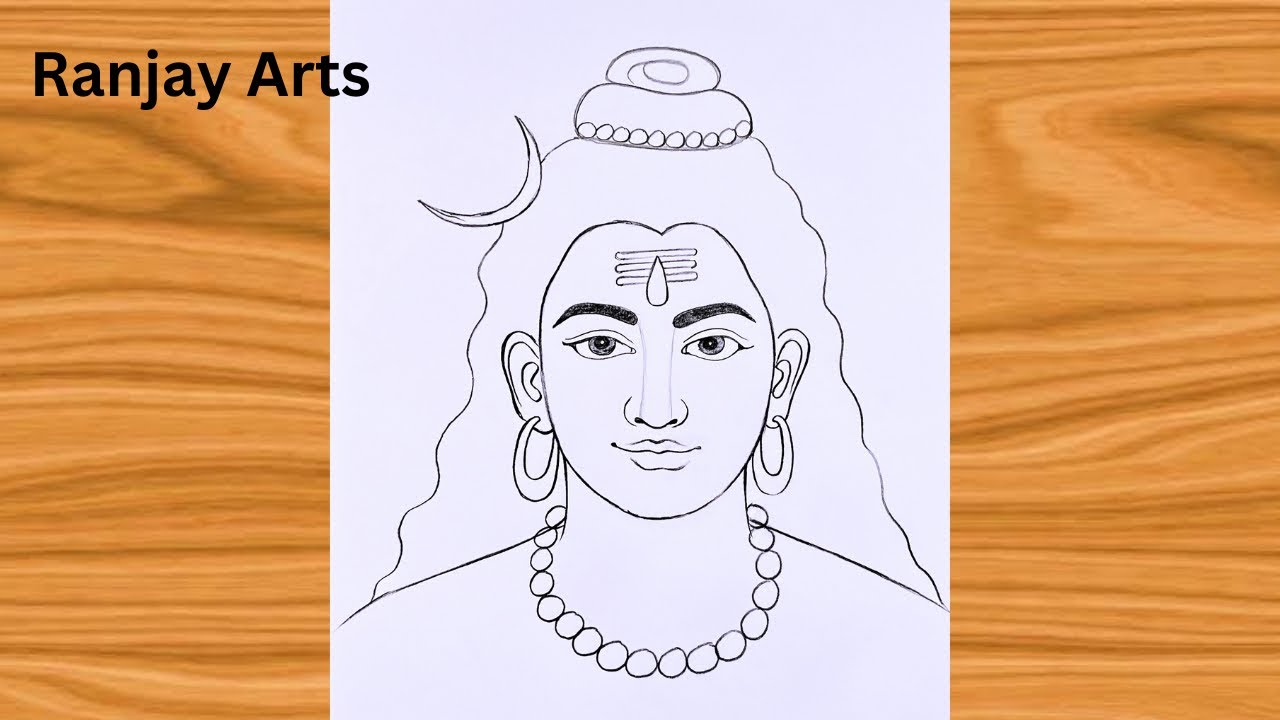 Pencil Sketch of Shiv Ji | Shiva Drawing for Beginners | Chitra