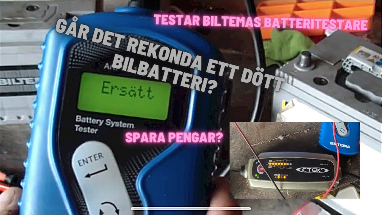 Går Det Att Fixa Ett Dött Bilbatteri|Biltema Batteritestare|CTEK MXS 5.0|Spara Pengar?|GM Batteri|