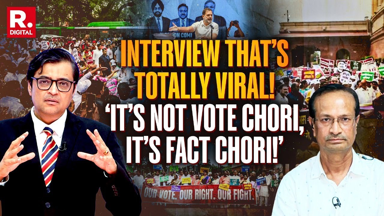 Arnab’s Interview that Tears Apart the Congress’ Vote Chori Claims | CSDS | Rahul Gandhi