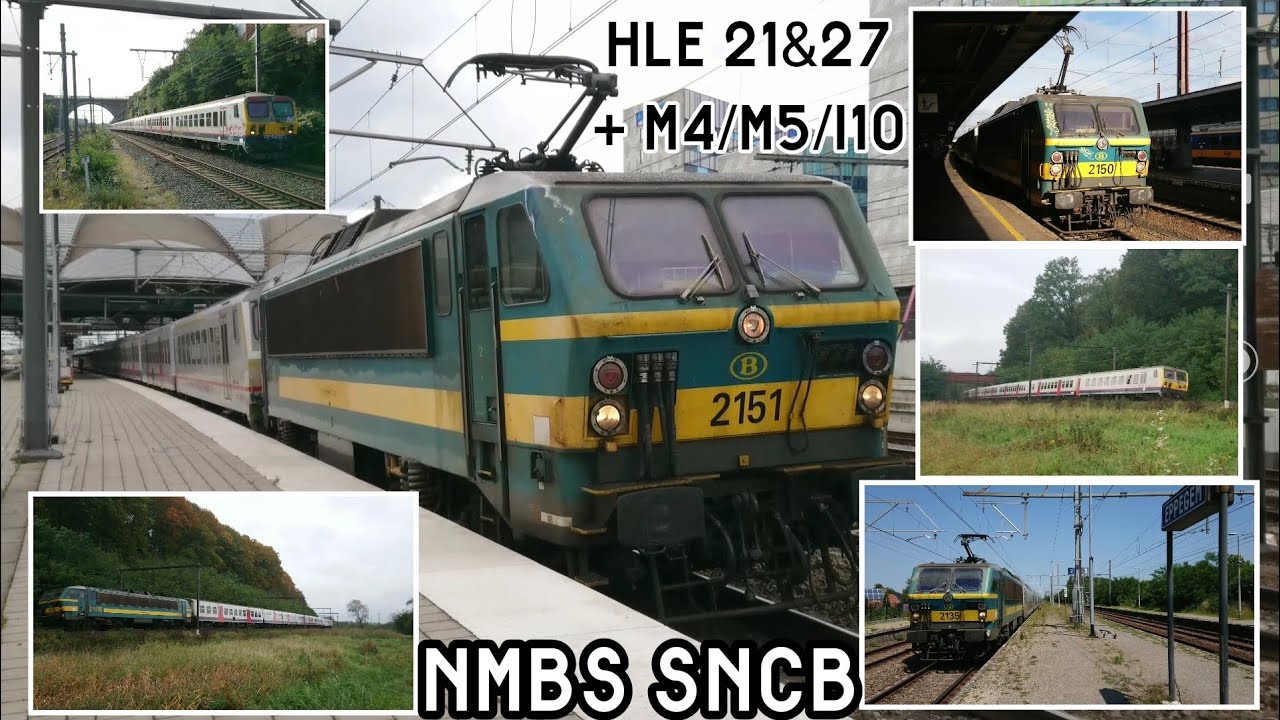 NMBS SNCB /HLE 21 & HLE 27 + M4/M5/I10/Liège Leuven Statte Bruxelles-Brussel Eppegem Antwerpen Diest